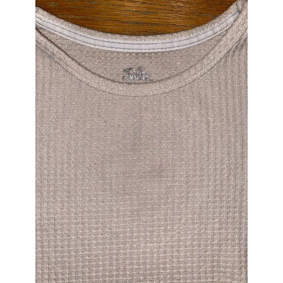 Justice Girls Beige Textured Short Sleeve Top With Ruffled Edges & Roun… - Picture 2 of 4